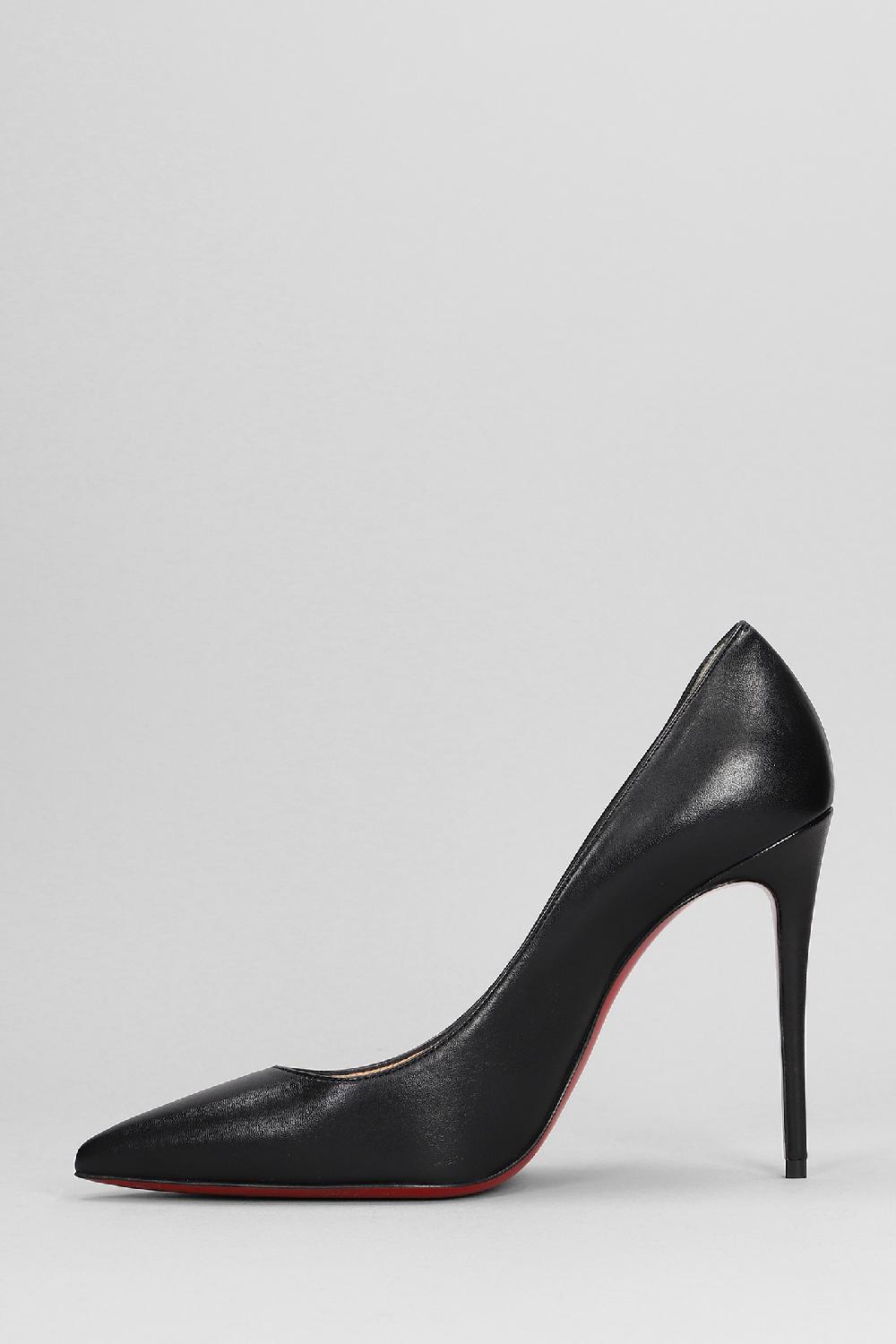 Deliberti Christian Louboutin Decollete Kate 100 In Pelle Nera Cod. 340769 - Deliberti The Luxury Shopping