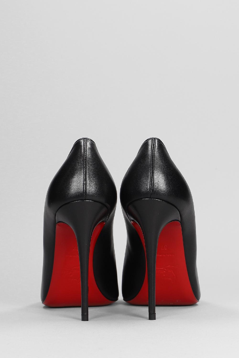Deliberti Christian Louboutin Decollete Kate 100 In Pelle Nera Cod. 340769 - Deliberti The Luxury Shopping