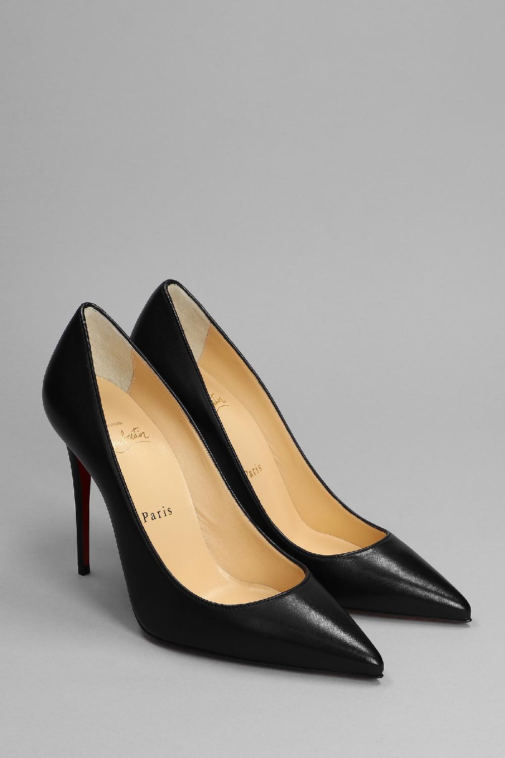 Deliberti Christian Louboutin Decollete Kate 100 In Pelle Nera Cod. 367274 - Deliberti The Luxury Shopping