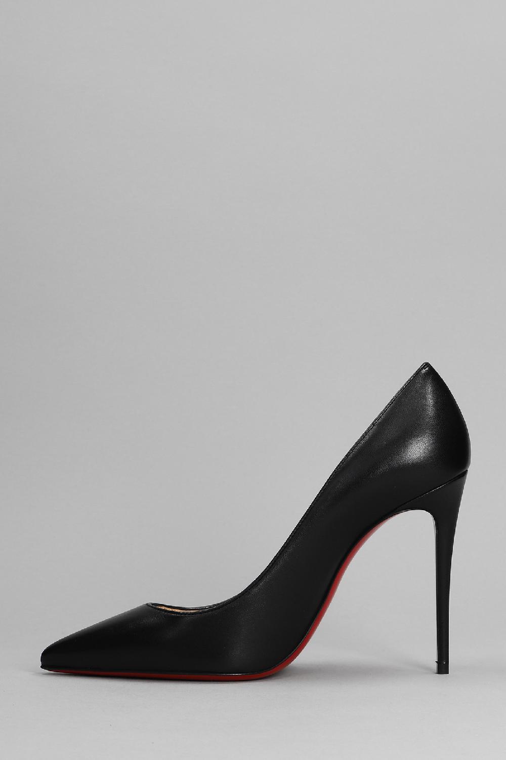 Deliberti Christian Louboutin Decollete Kate 100 In Pelle Nera Cod. 367274 - Deliberti The Luxury Shopping