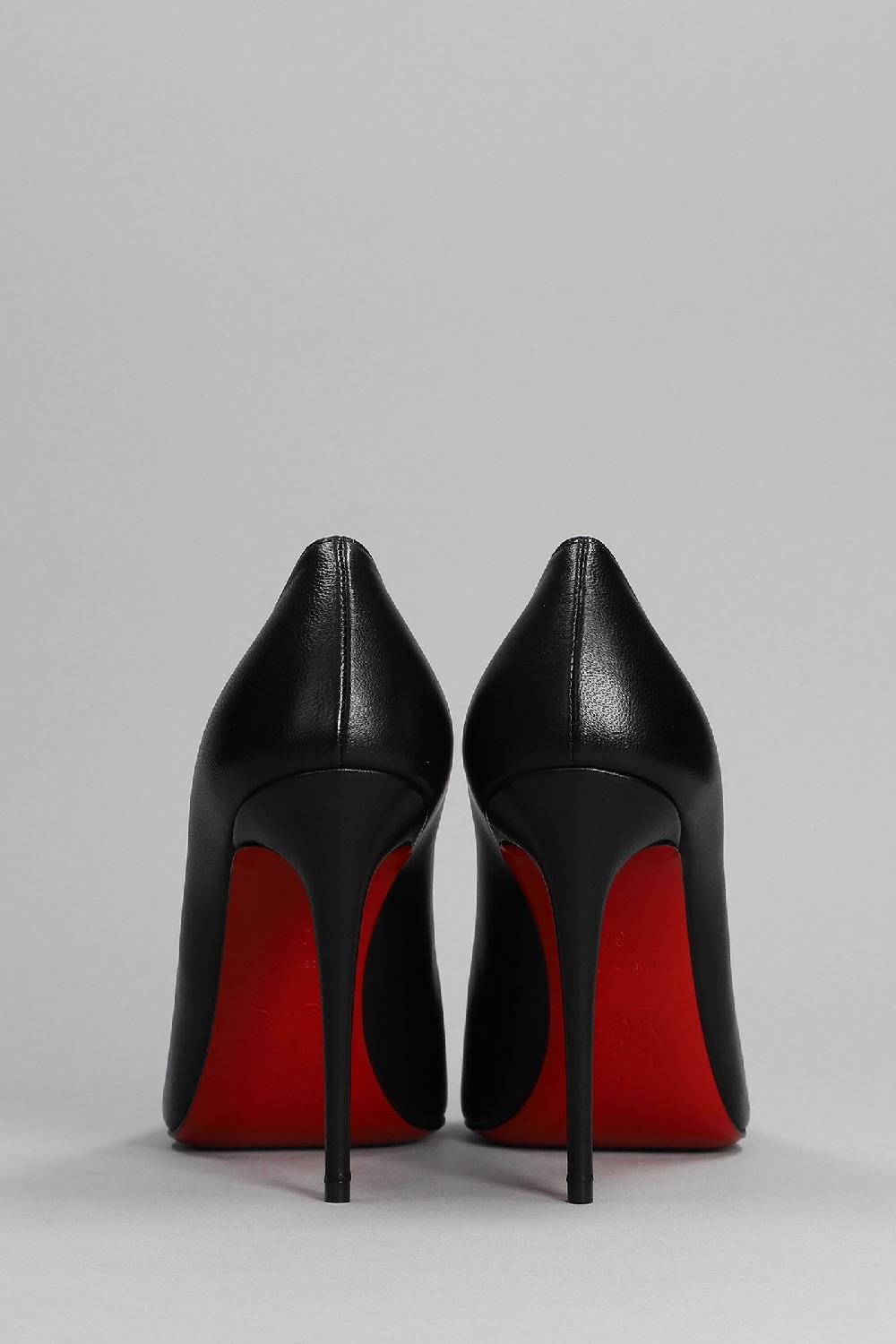 Deliberti Christian Louboutin Decollete Kate 100 In Pelle Nera Cod. 367274 - Deliberti The Luxury Shopping