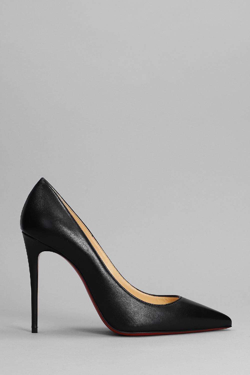 Deliberti Christian Louboutin Decollete kate 100 in pelle nera cod. 367274 - Deliberti The Luxury Shopping