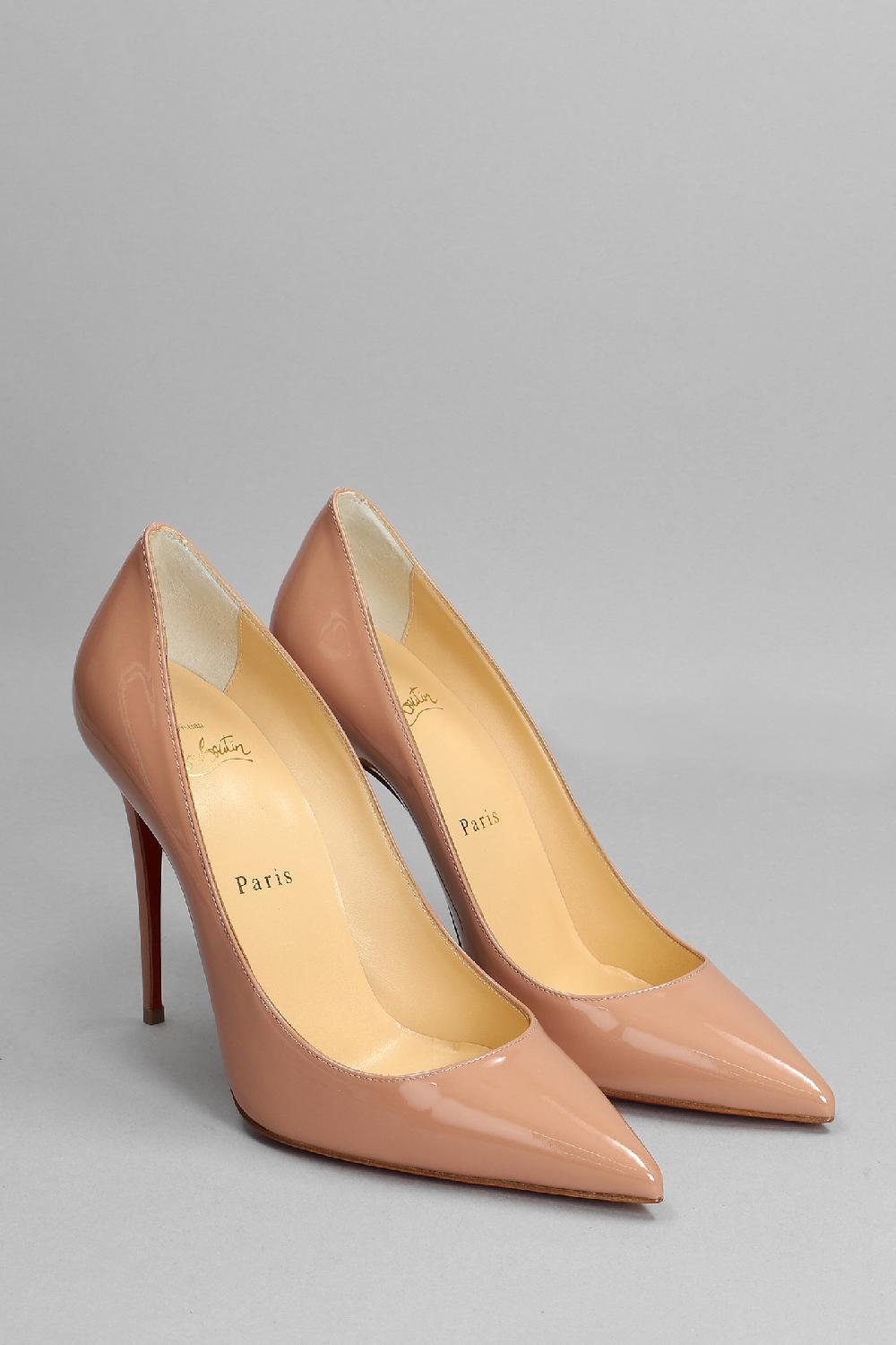 Deliberti Christian Louboutin Decollete Kate 100 In Vernice Cipria Cod. 317658 - Deliberti The Luxury Shopping