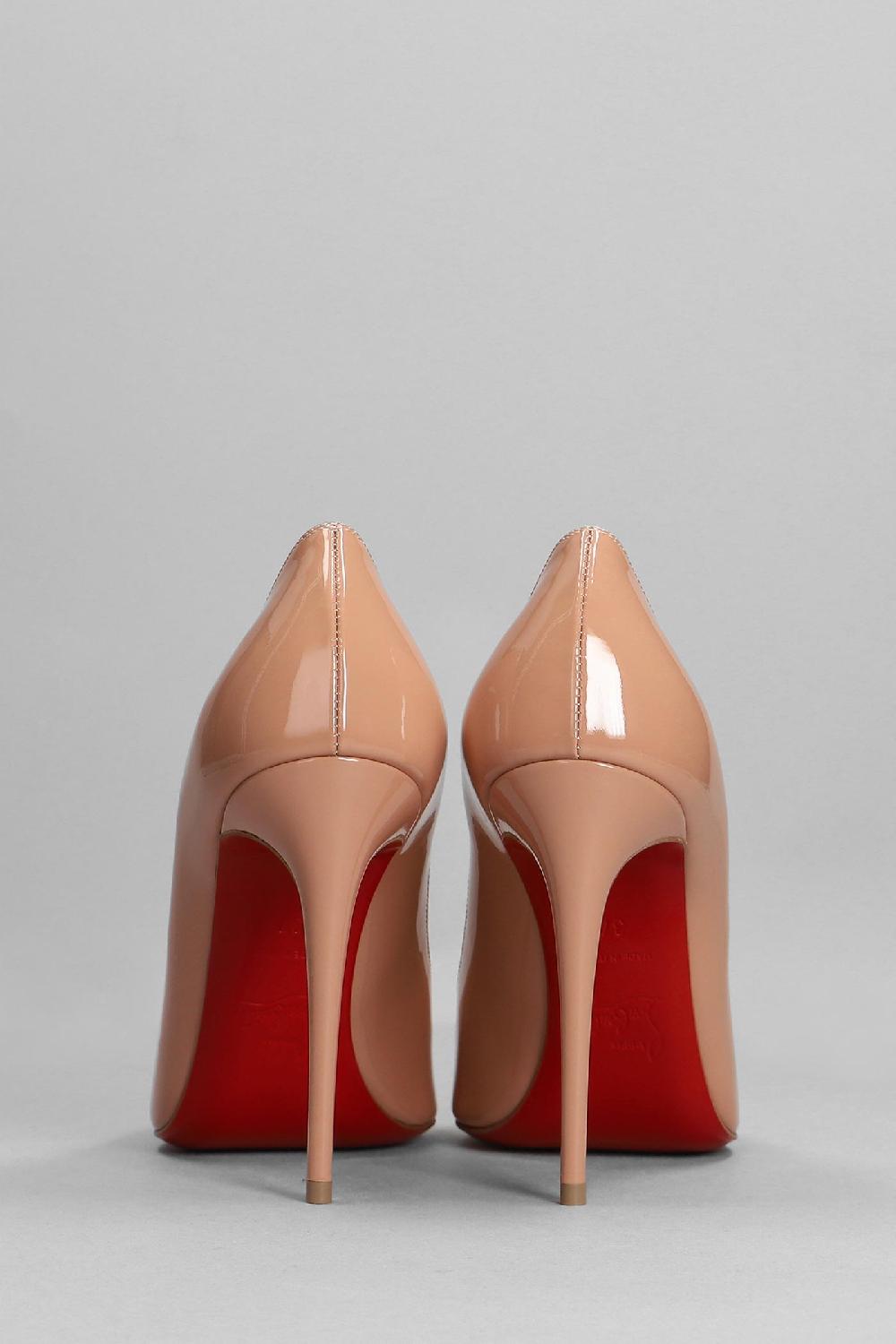 Deliberti Christian Louboutin Decollete Kate 100 In Vernice Cipria Cod. 317658 - Deliberti The Luxury Shopping