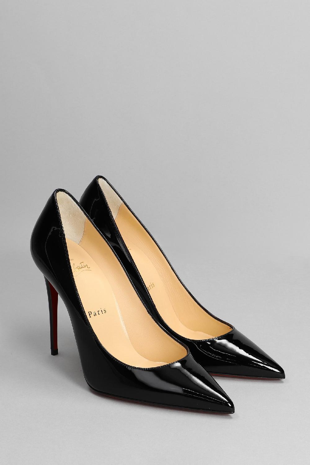 Deliberti Christian Louboutin Decollete Kate 100 In Vernice Nera Cod. 317657 - Deliberti The Luxury Shopping