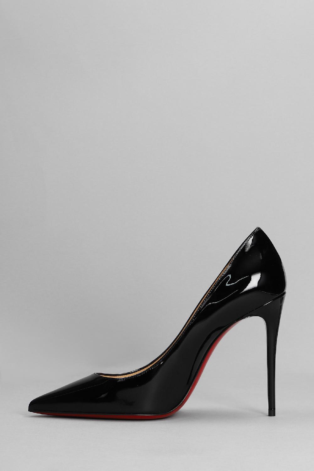 Deliberti Christian Louboutin Decollete Kate 100 In Vernice Nera Cod. 317657 - Deliberti The Luxury Shopping