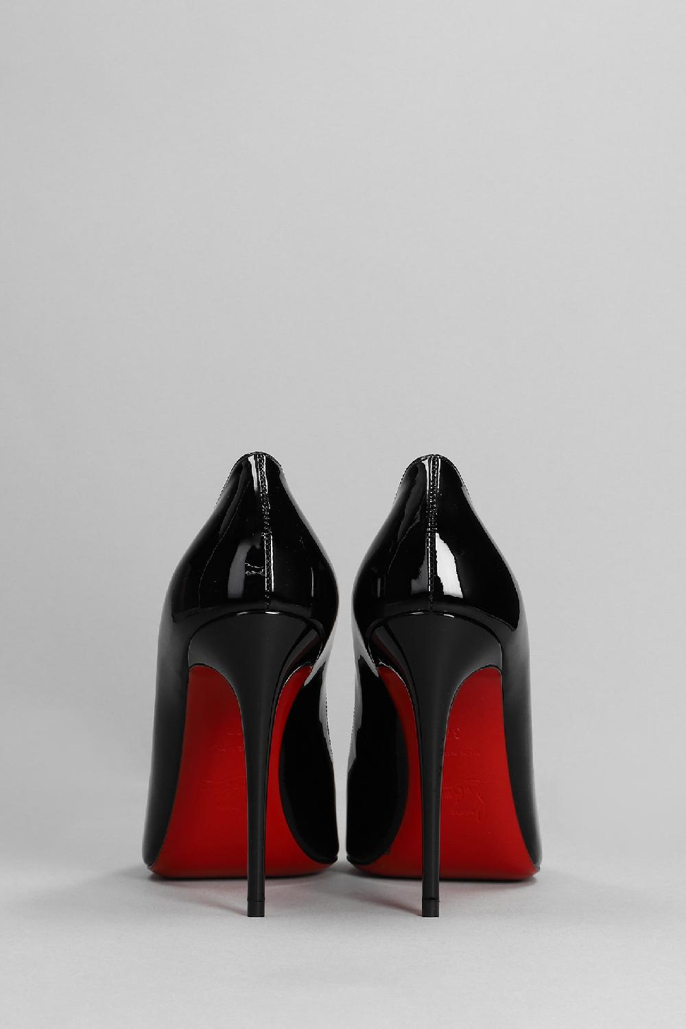 Deliberti Christian Louboutin Decollete Kate 100 In Vernice Nera Cod. 317657 - Deliberti The Luxury Shopping