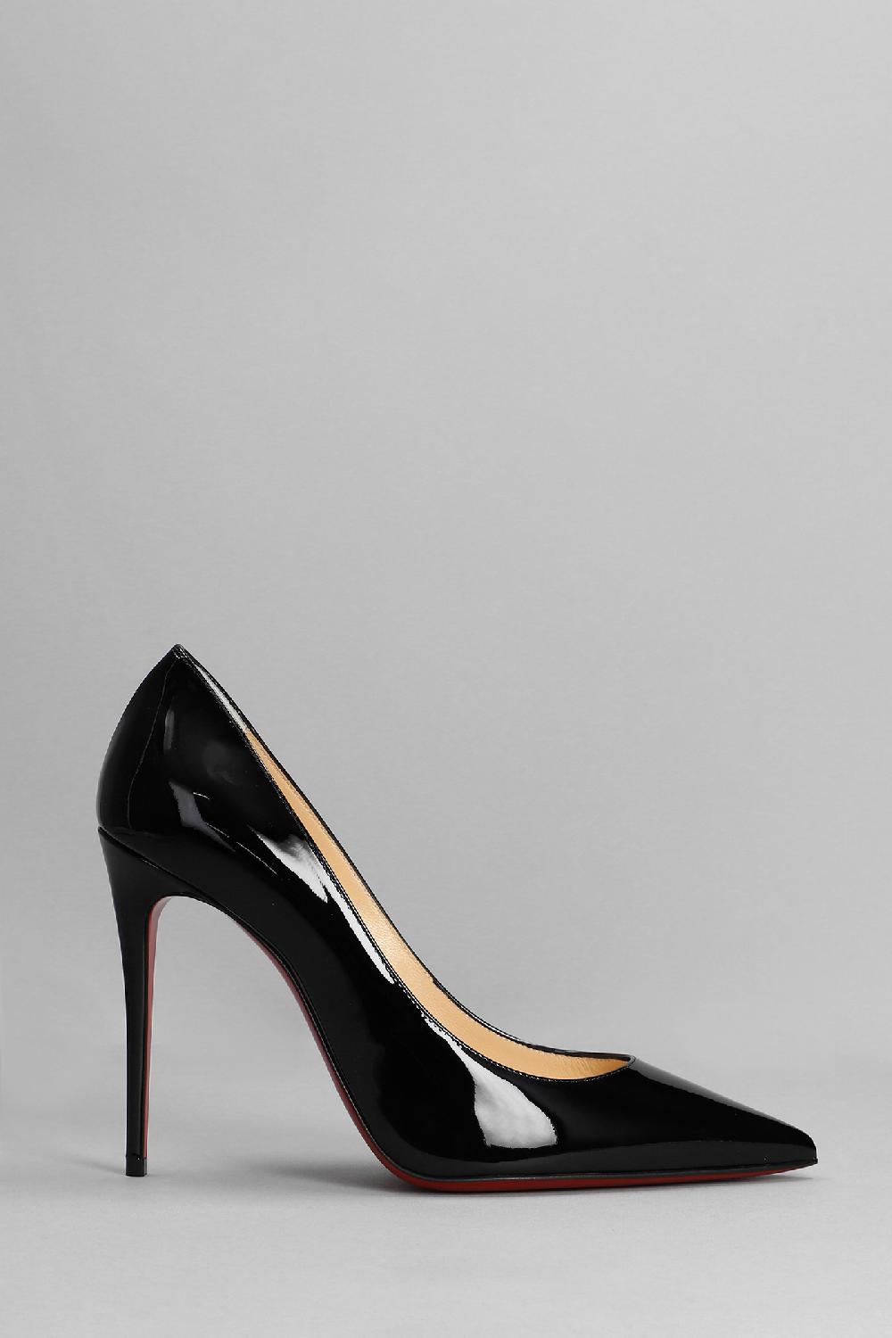 Deliberti Christian Louboutin Decollete kate 100 in vernice nera cod. 317657 - Deliberti The Luxury Shopping