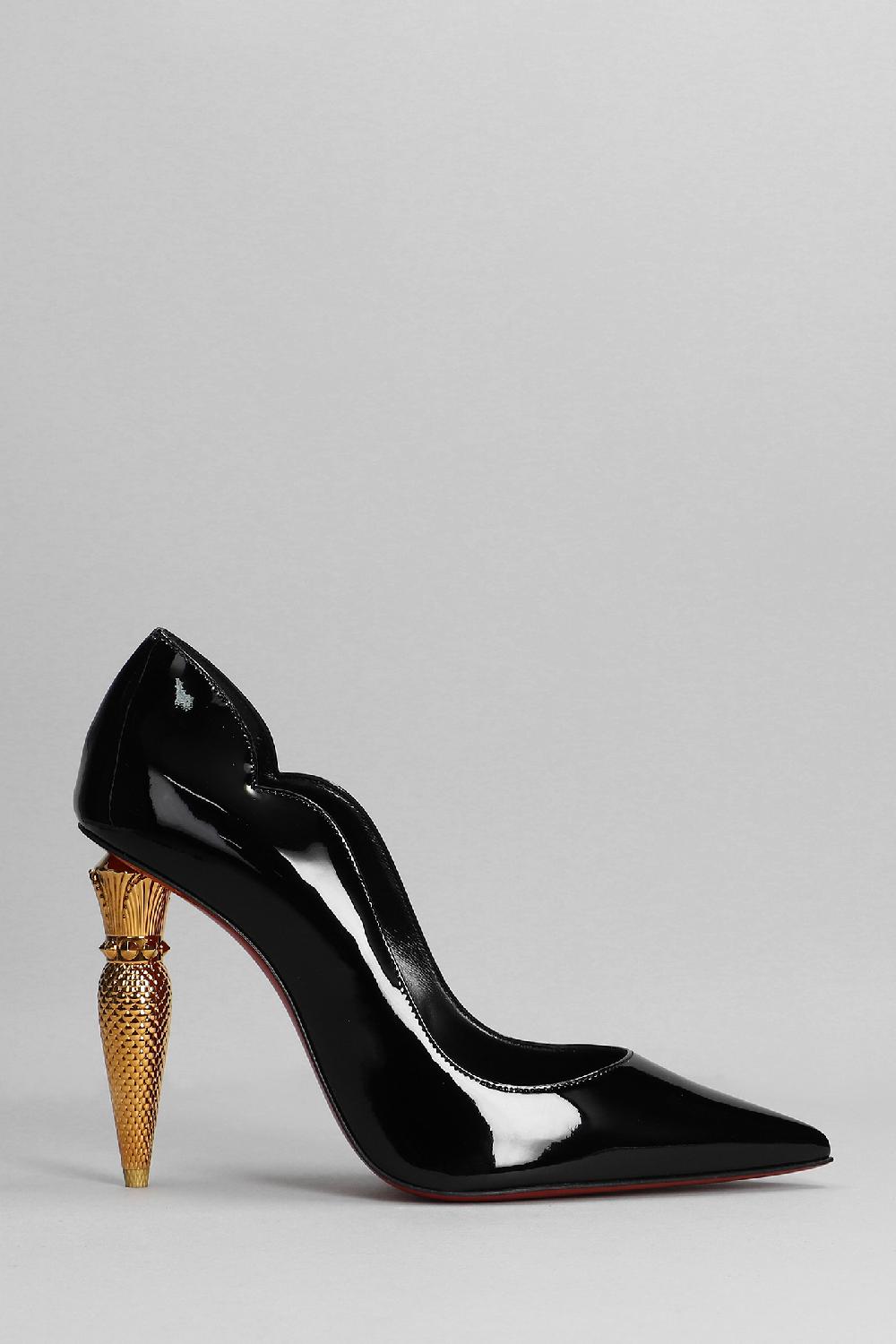 Deliberti Christian Louboutin Decollete lipchick 100 in vernice nera cod. 361688 - Deliberti The Luxury Shopping