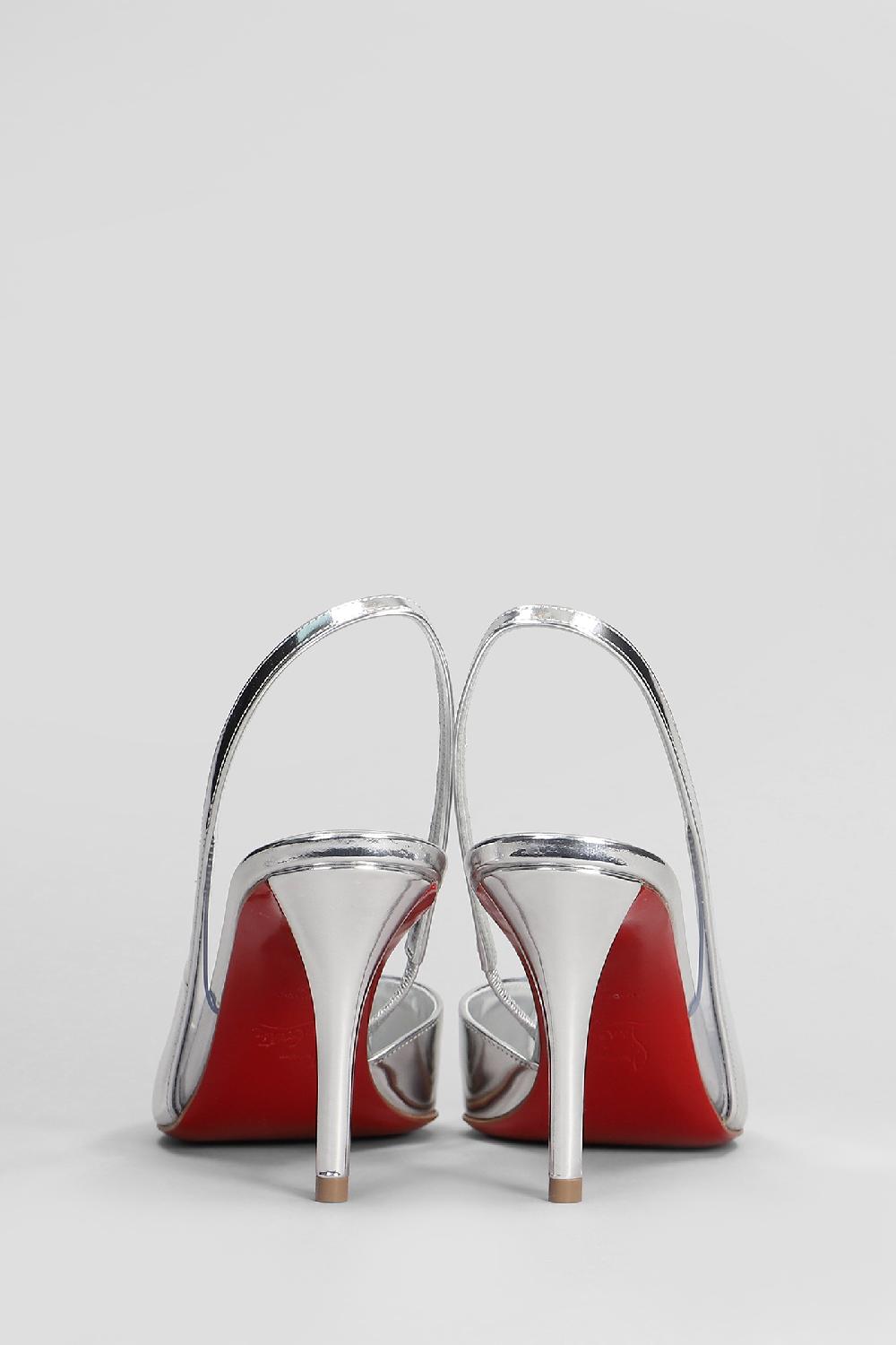 Deliberti Christian Louboutin Decollete Posticha 80 In Vernice Argento Cod. 409815 - Deliberti The Luxury Shopping
