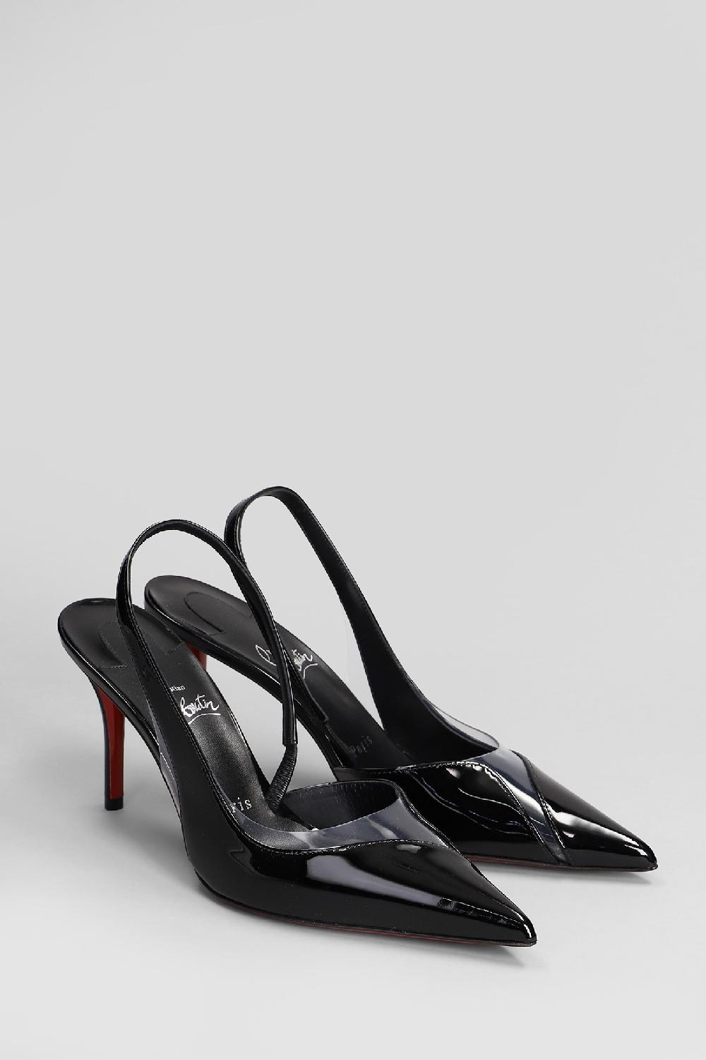 Deliberti Christian Louboutin Decollete Posticha 80 In Vernice Nera Cod. 409816 - Deliberti The Luxury Shopping