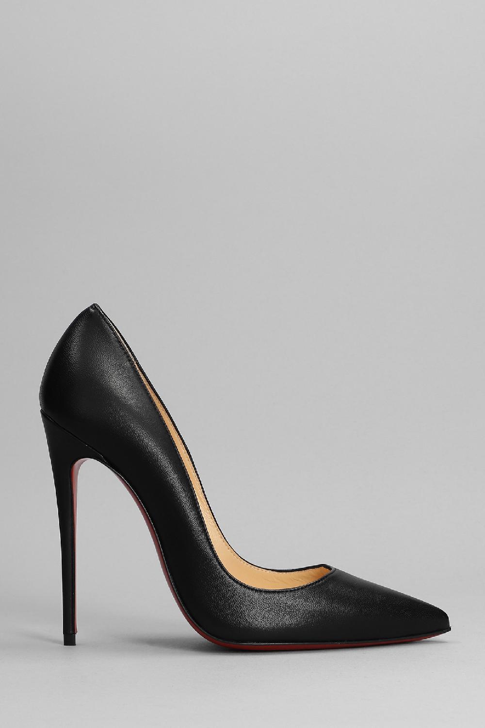 Deliberti Christian Louboutin Decollete so kate 120 in pelle nera cod. 340768 - Deliberti The Luxury Shopping