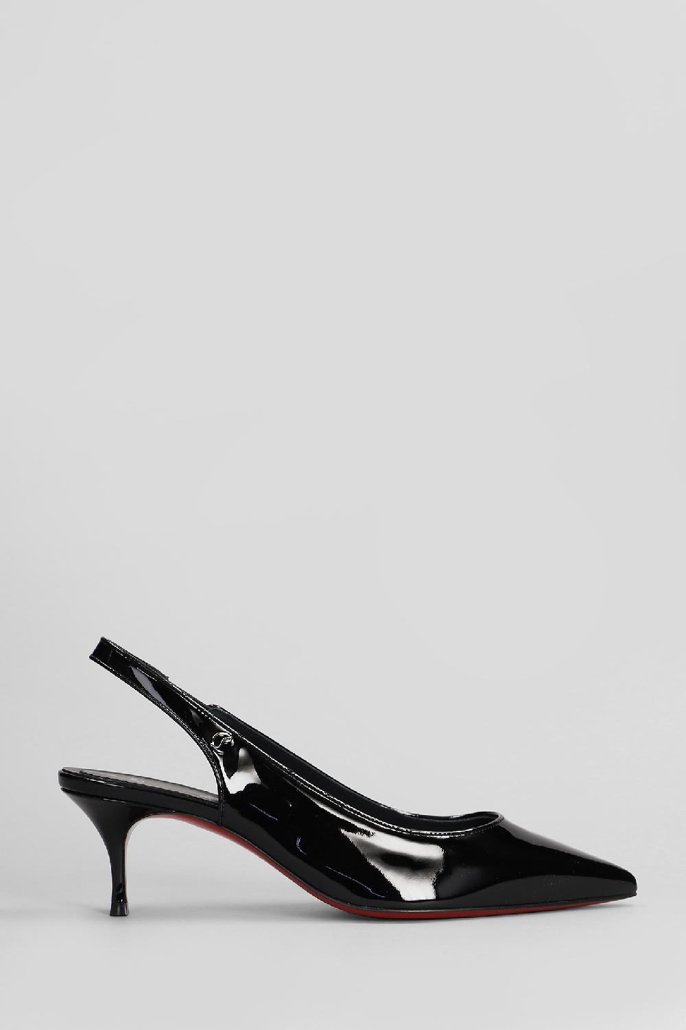 Deliberti Christian Louboutin Decollete sporty kate 55 in vernice nera cod. 410175 - Deliberti The Luxury Shopping