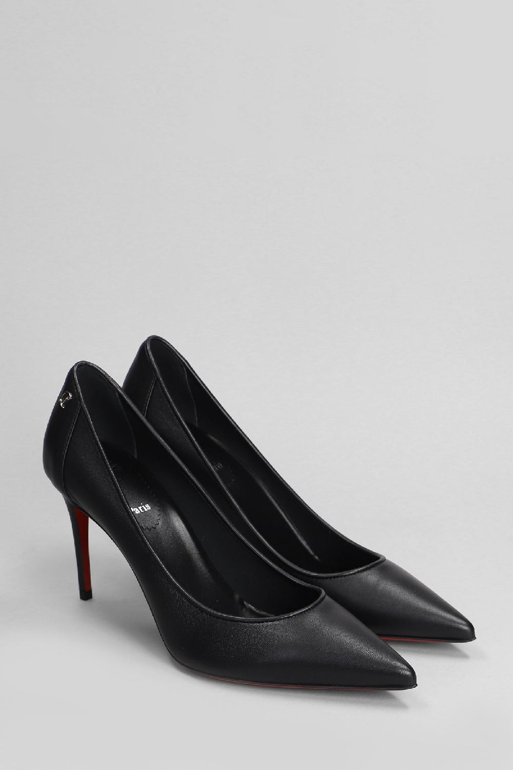 Deliberti Christian Louboutin Decollete Sporty Kate 85 In Pelle Nera Cod. 403904 - Deliberti The Luxury Shopping