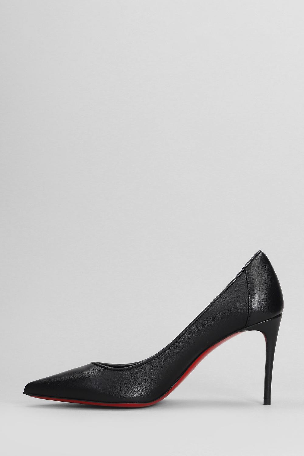Deliberti Christian Louboutin Decollete Sporty Kate 85 In Pelle Nera Cod. 403904 - Deliberti The Luxury Shopping