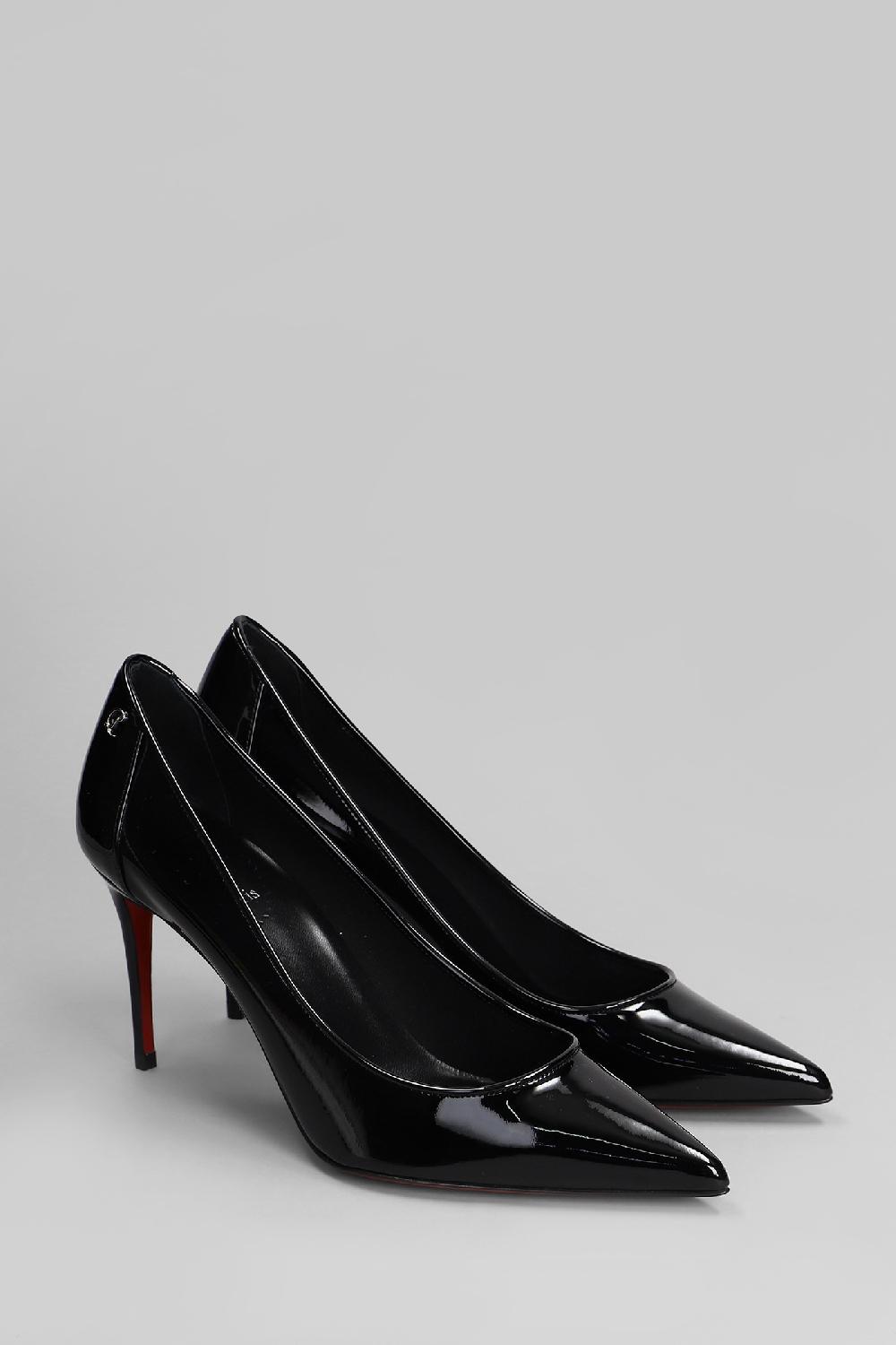 Deliberti Christian Louboutin Decollete Sporty Kate 85 In Vernice Nera Cod. 410179 - Deliberti The Luxury Shopping