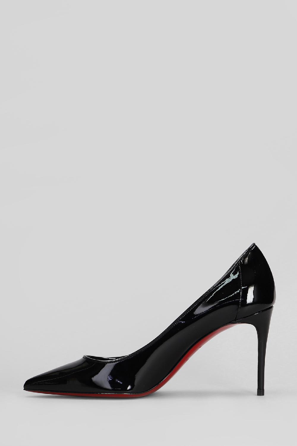 Deliberti Christian Louboutin Decollete Sporty Kate 85 In Vernice Nera Cod. 410179 - Deliberti The Luxury Shopping