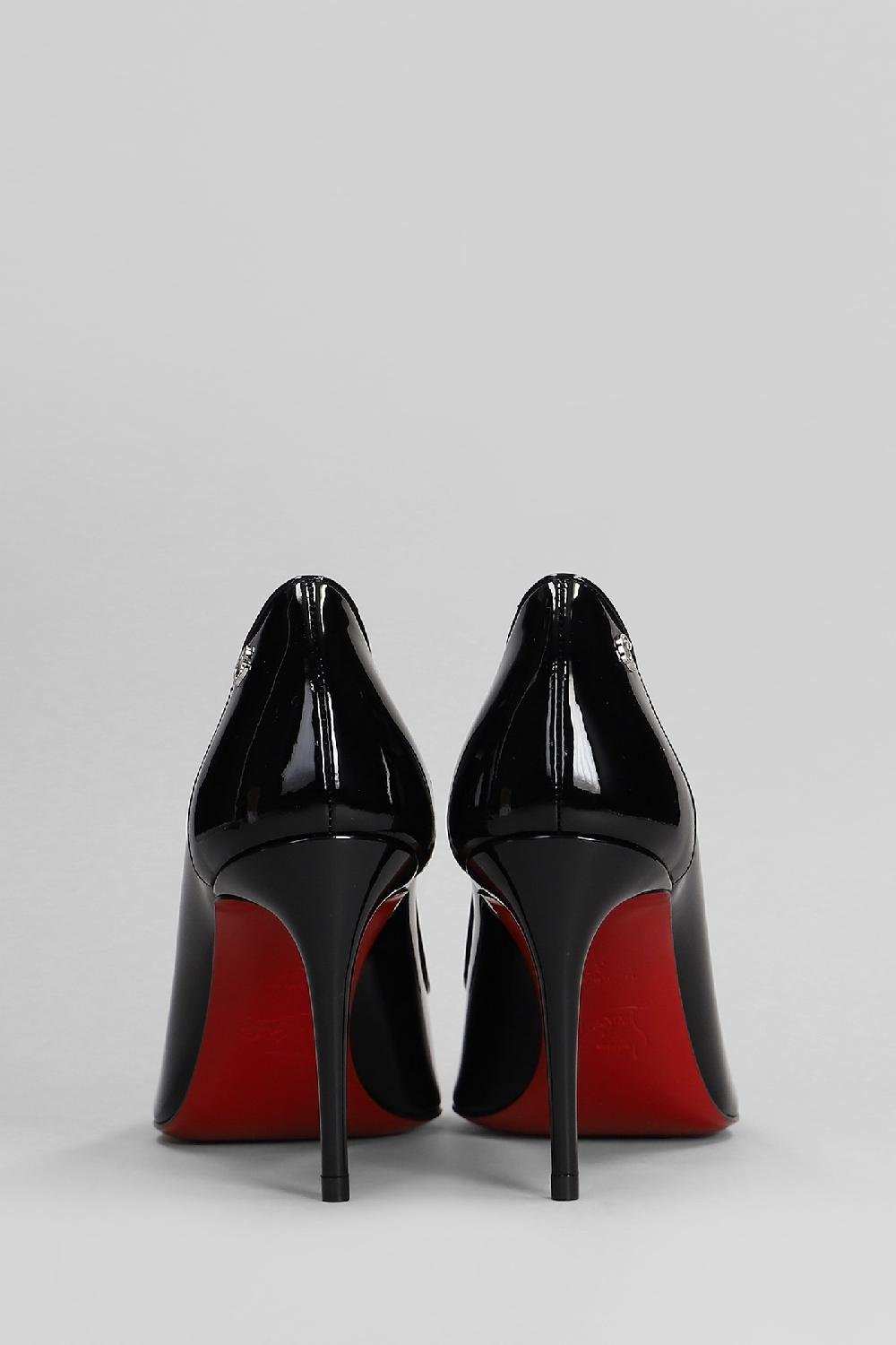 Deliberti Christian Louboutin Decollete Sporty Kate 85 In Vernice Nera Cod. 410179 - Deliberti The Luxury Shopping