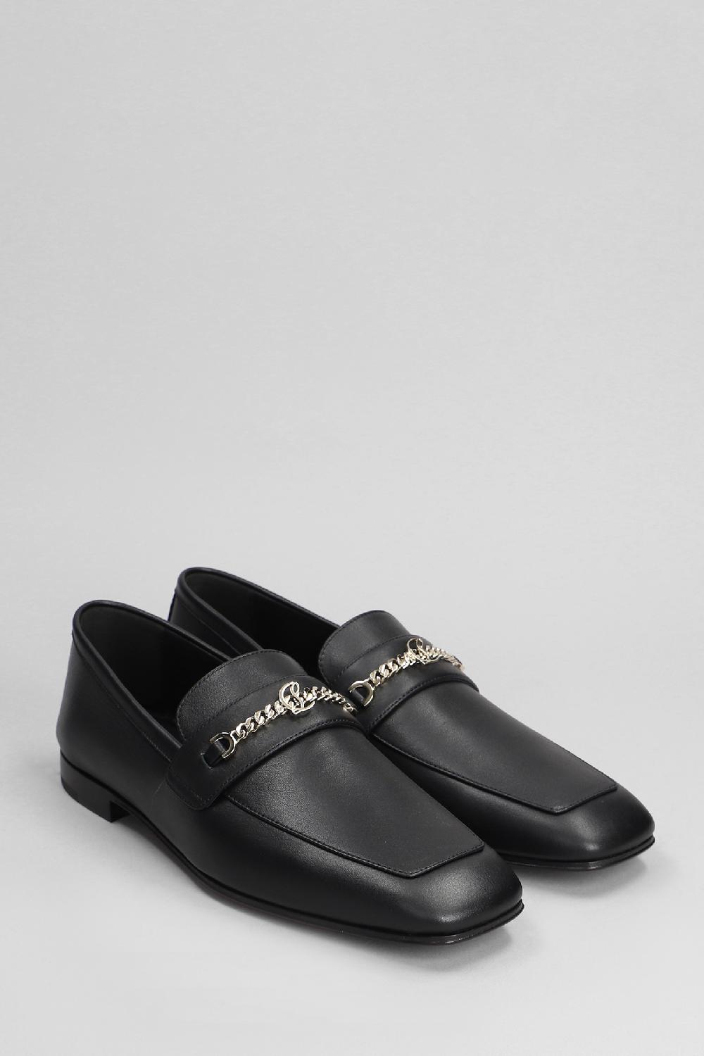 Deliberti Christian Louboutin Mocassini Mj In Pelle Nera Cod. 401839 - Deliberti The Luxury Shopping