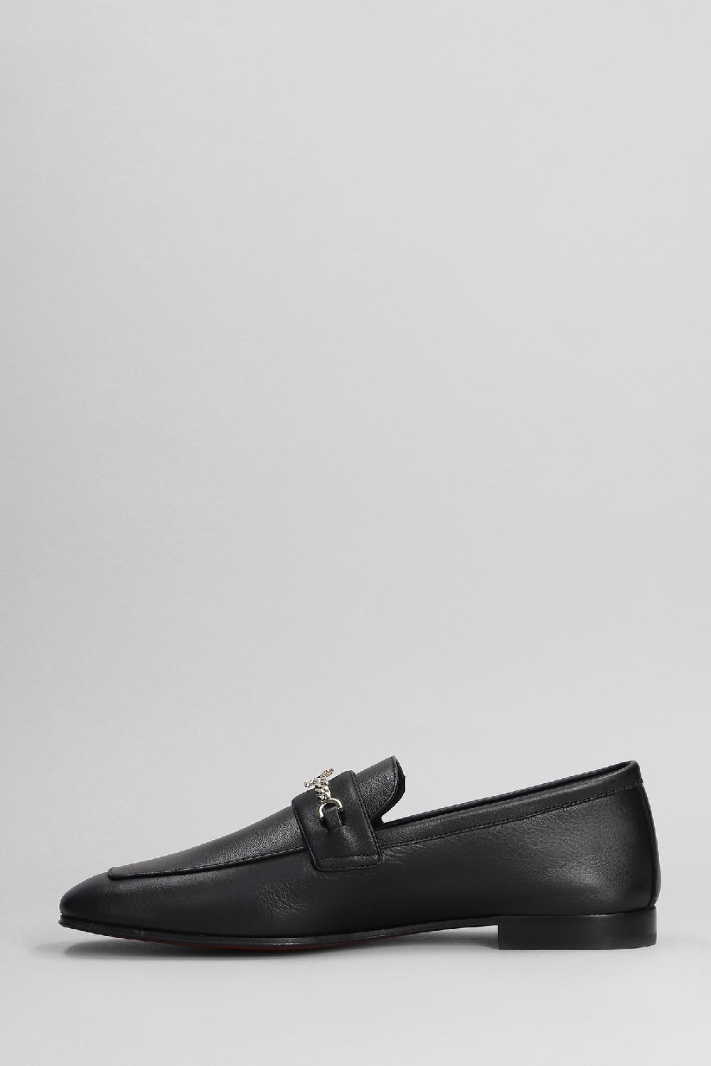 Deliberti Christian Louboutin Mocassini Mj In Pelle Nera Cod. 401839 - Deliberti The Luxury Shopping