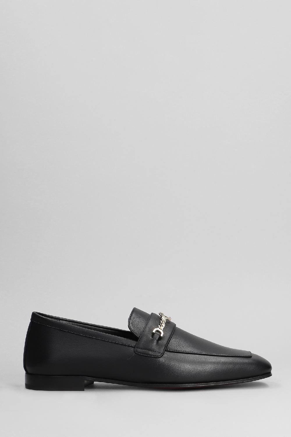 Deliberti Christian Louboutin Mocassini mj in pelle nera cod. 401839 - Deliberti The Luxury Shopping
