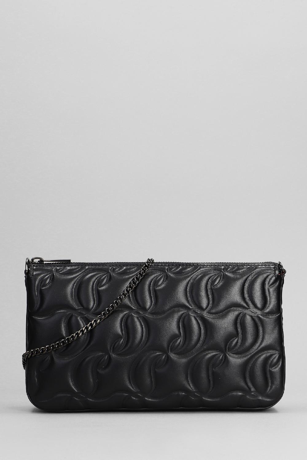 Deliberti Christian Louboutin Pochette loubila in pelle nera cod. 396003 - Deliberti The Luxury Shopping