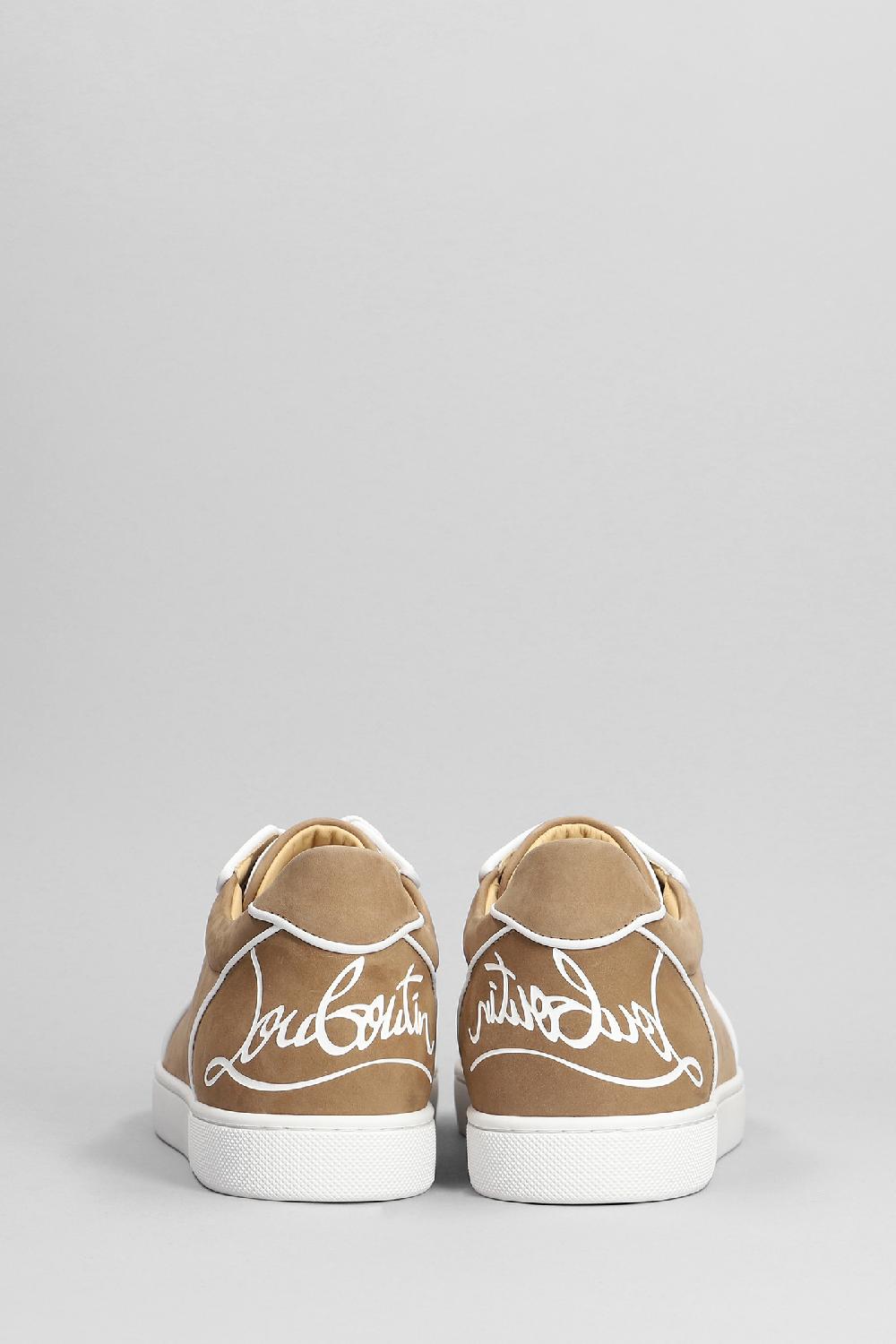 Deliberti Christian Louboutin Sneakers Fun Vieira Orlato In Pelle Marrone Cod. 382260 - Deliberti The Luxury Shopping