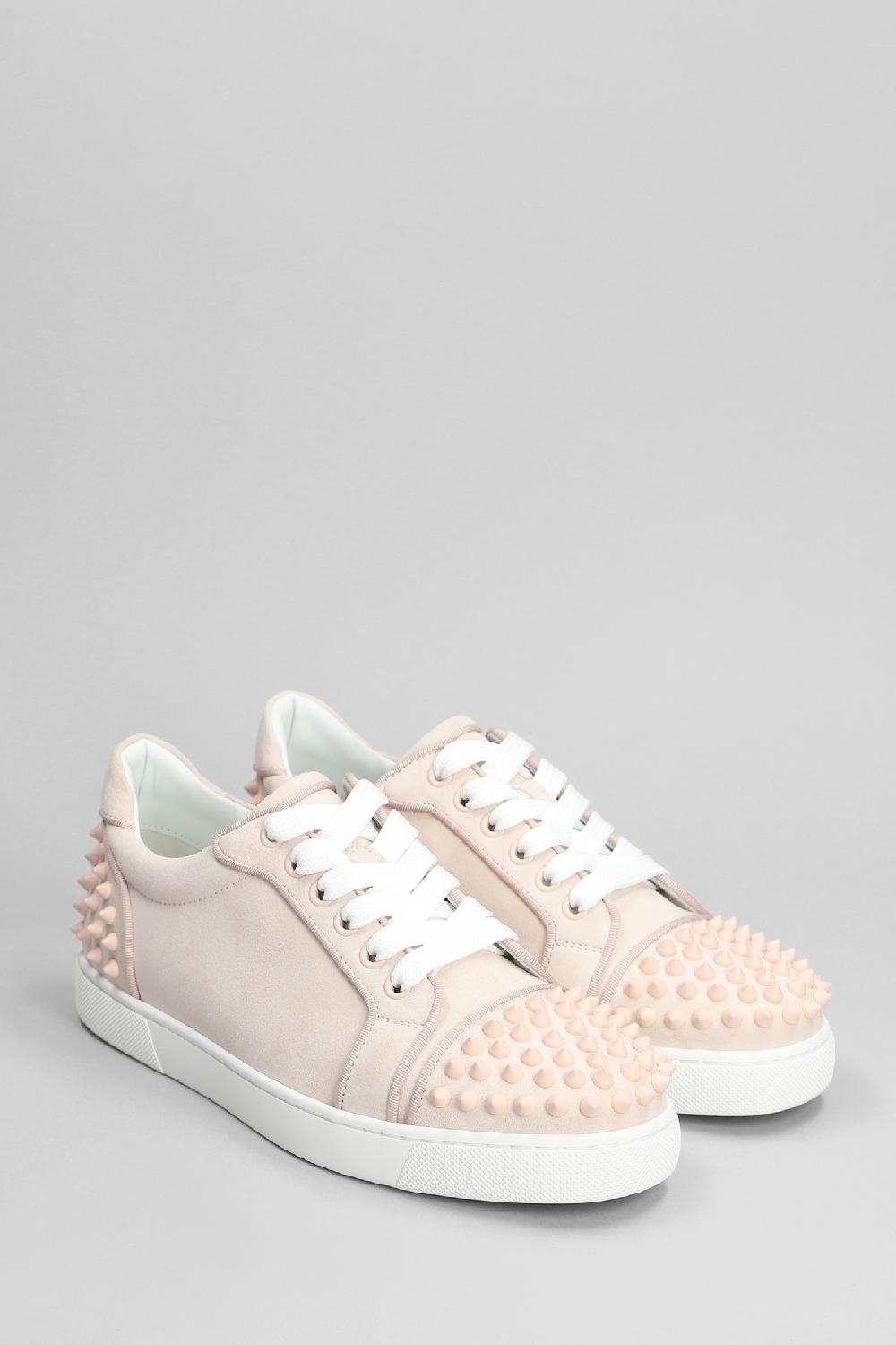 Deliberti Christian Louboutin Sneakers Vieira 2 In Camoscio Rosa Cod. 396007 - Deliberti The Luxury Shopping
