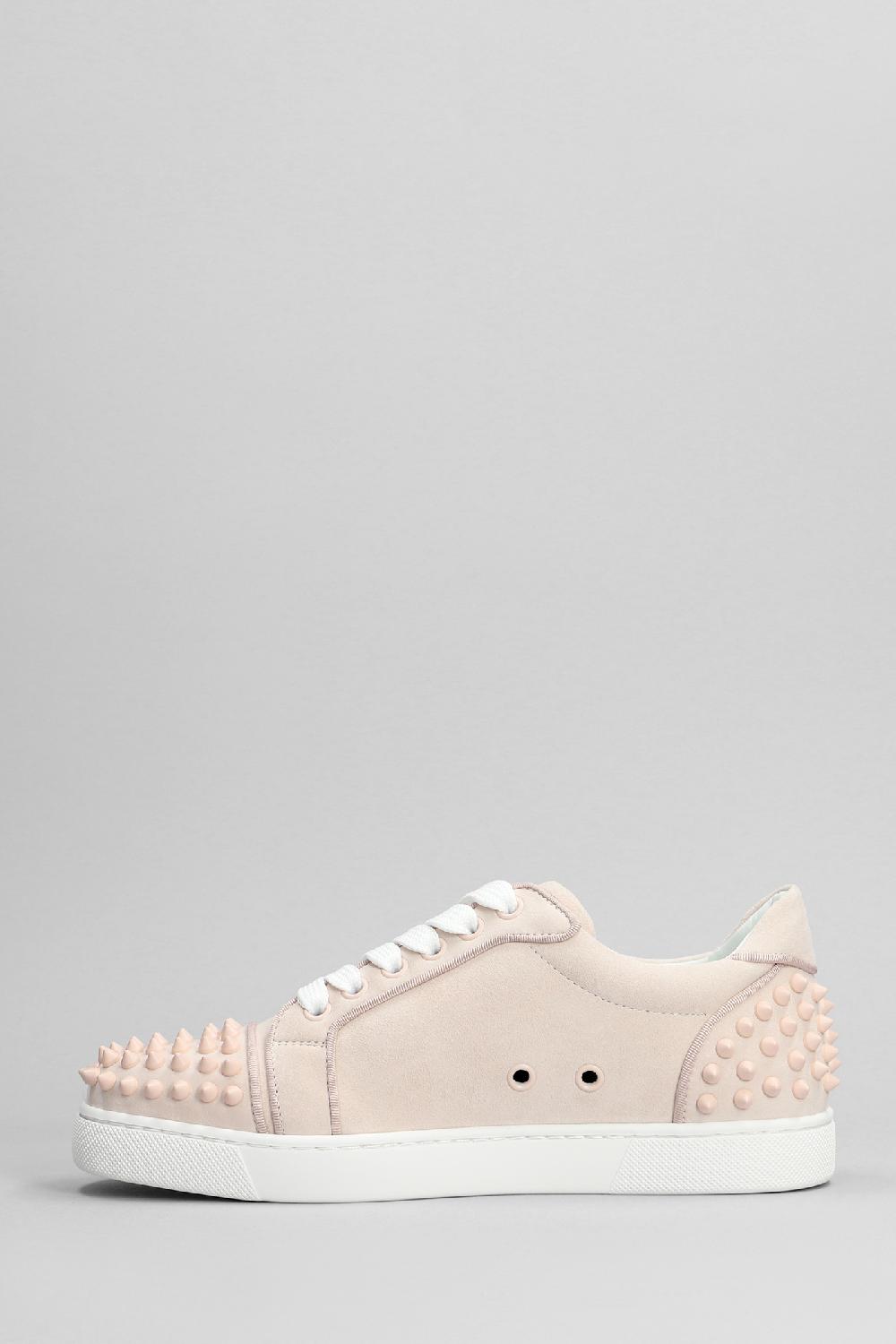 Deliberti Christian Louboutin Sneakers Vieira 2 In Camoscio Rosa Cod. 396007 - Deliberti The Luxury Shopping