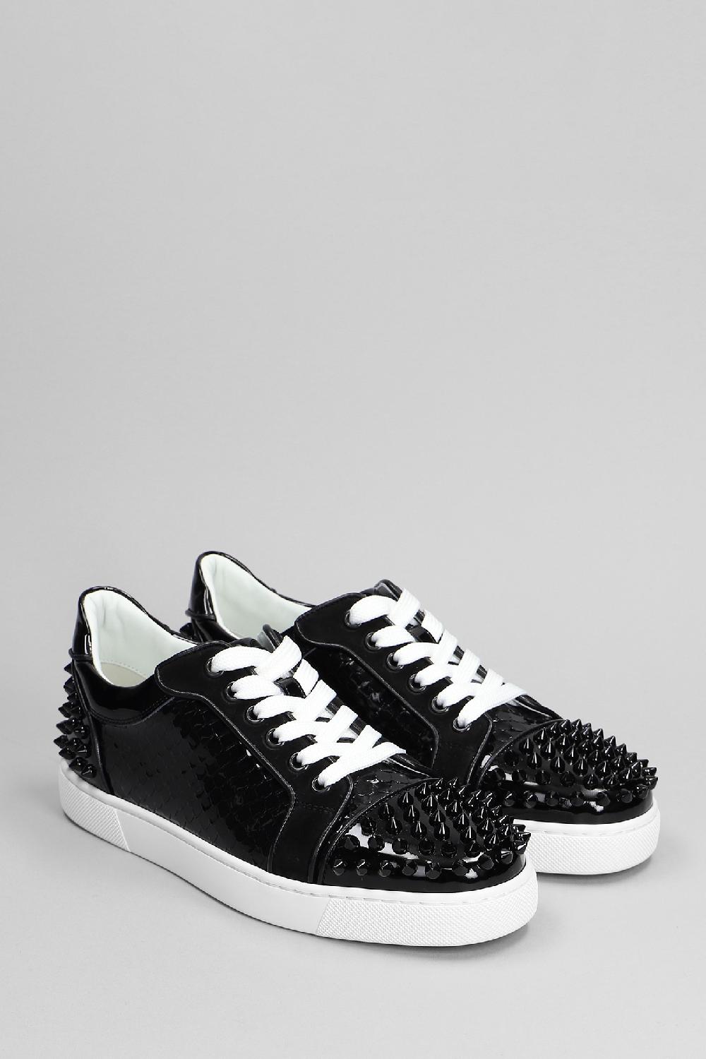 Deliberti Christian Louboutin Sneakers Vieira 2 In Vernice Nera Cod. 391757 - Deliberti The Luxury Shopping