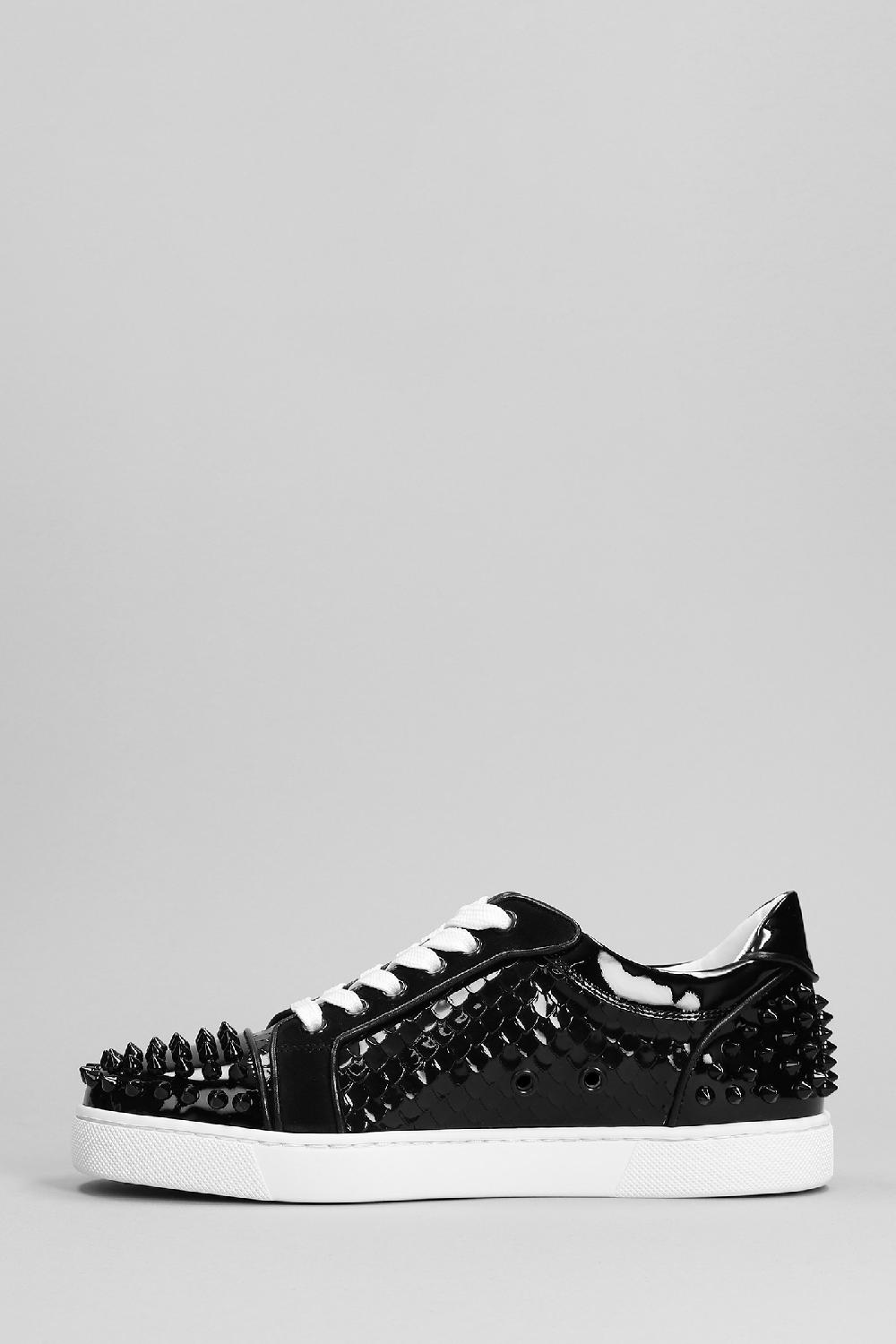 Deliberti Christian Louboutin Sneakers Vieira 2 In Vernice Nera Cod. 391757 - Deliberti The Luxury Shopping