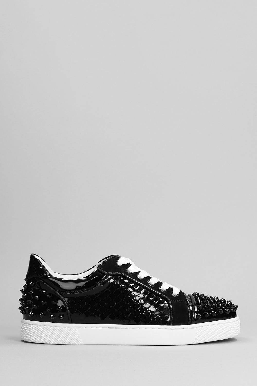 Deliberti Christian Louboutin Sneakers vieira 2 in vernice nera cod. 391757 - Deliberti The Luxury Shopping