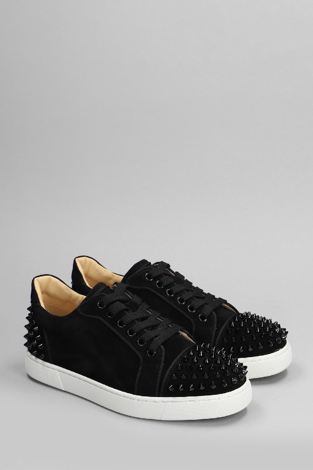 Deliberti Christian Louboutin Sneakers Vieira 2 Orlato In Camoscio Nero Cod. 399610 - Deliberti The Luxury Shopping