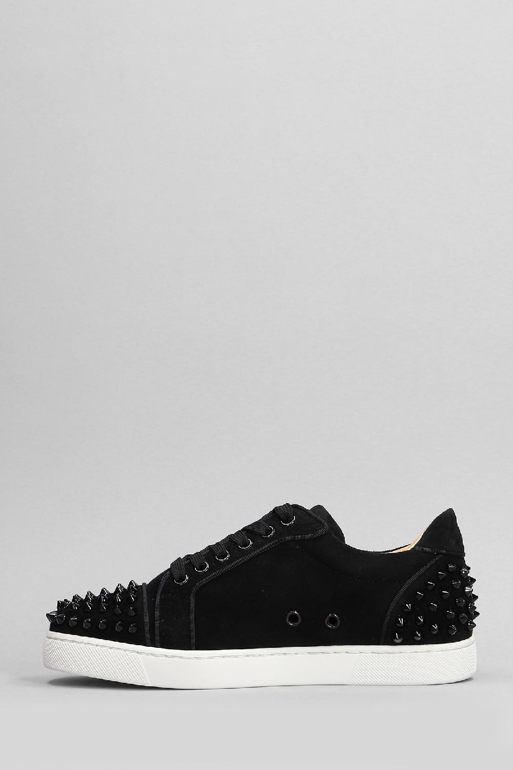Deliberti Christian Louboutin Sneakers Vieira 2 Orlato In Camoscio Nero Cod. 399610 - Deliberti The Luxury Shopping