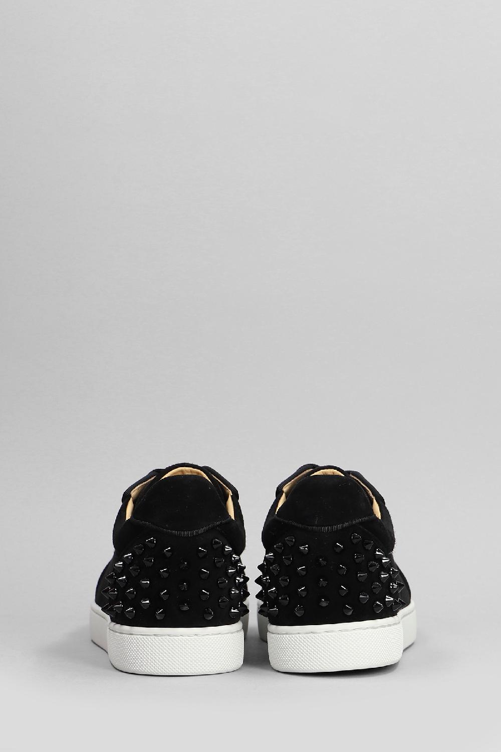 Deliberti Christian Louboutin Sneakers Vieira 2 Orlato In Camoscio Nero Cod. 399610 - Deliberti The Luxury Shopping