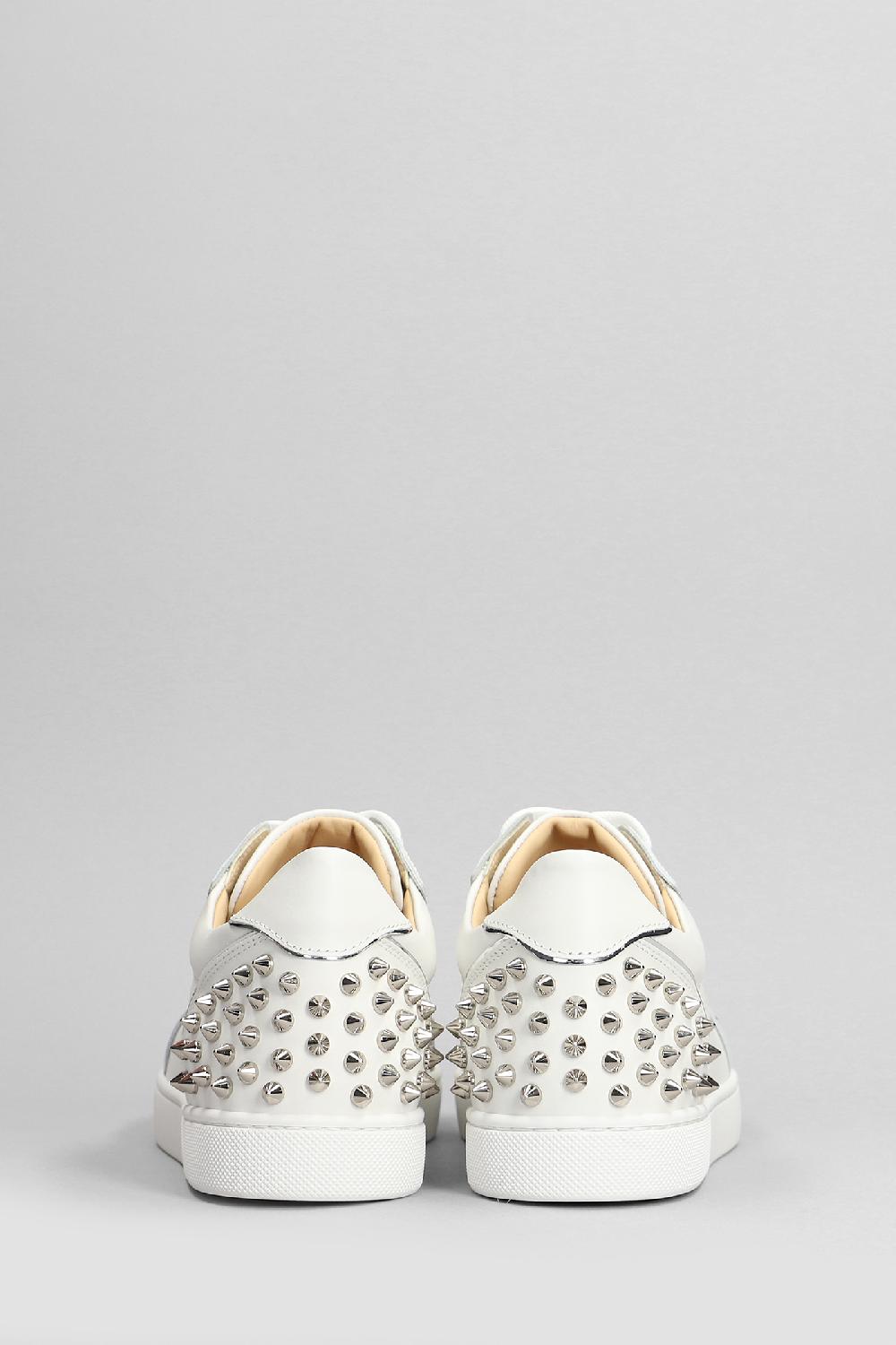 Deliberti Christian Louboutin Sneakers Viera 2 In Pelle Bianca Cod. 399609 - Deliberti The Luxury Shopping