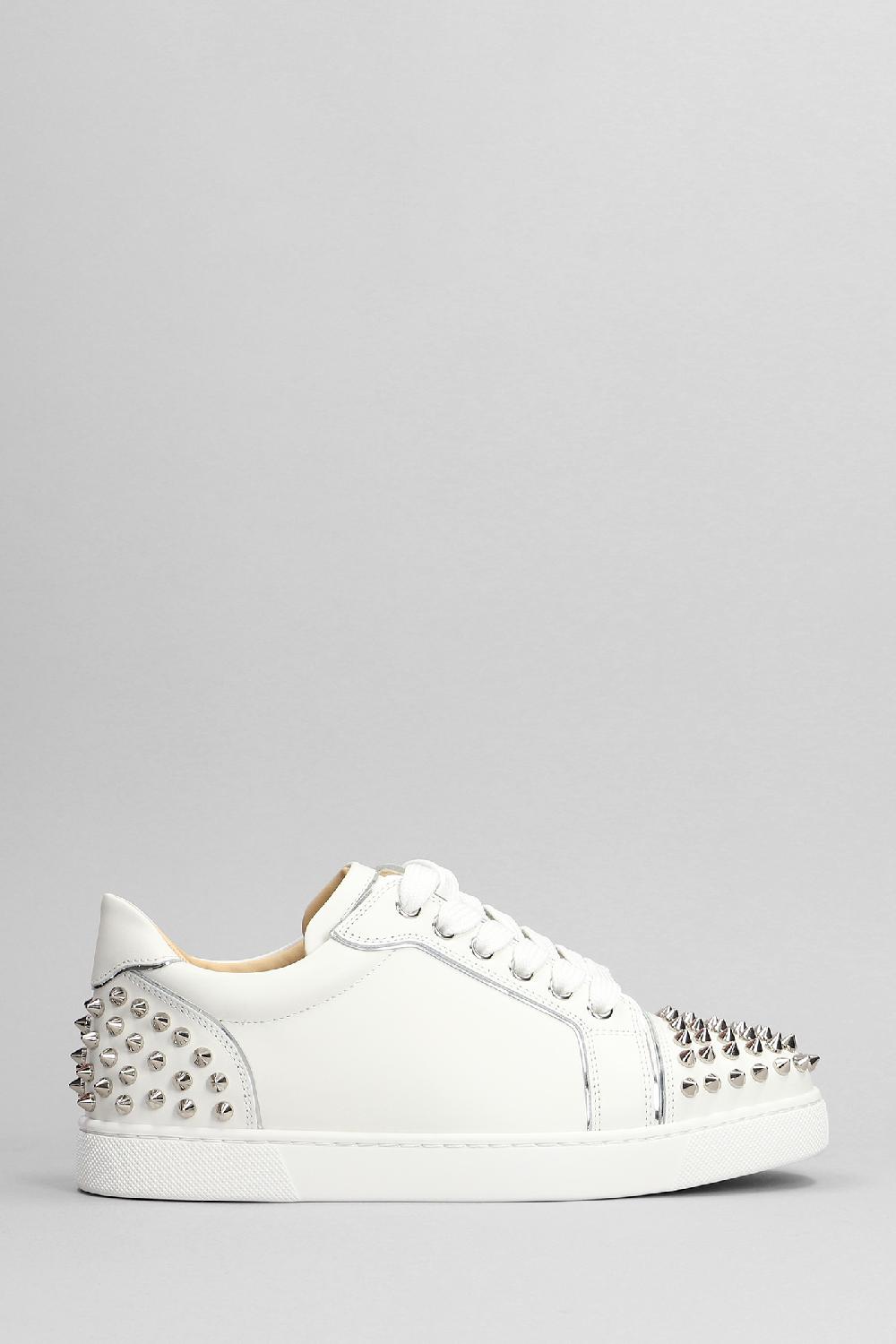 Deliberti Christian Louboutin Sneakers viera 2 in pelle bianca cod. 399609 - Deliberti The Luxury Shopping