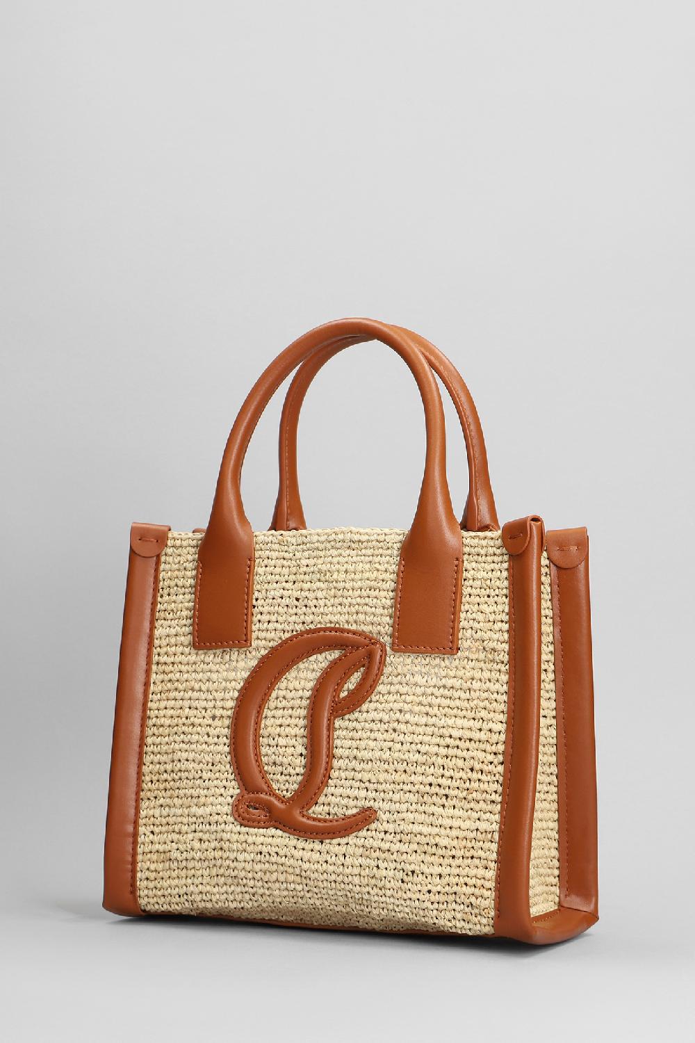Deliberti Christian Louboutin Tote By My Side In Rafia Beige Cod. 401411 - Deliberti The Luxury Shopping