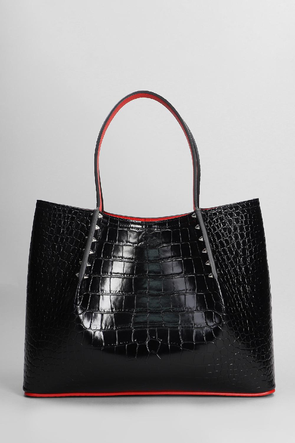 Deliberti Christian Louboutin Tote cabarock in pelle nera cod. 403898 - Deliberti The Luxury Shopping