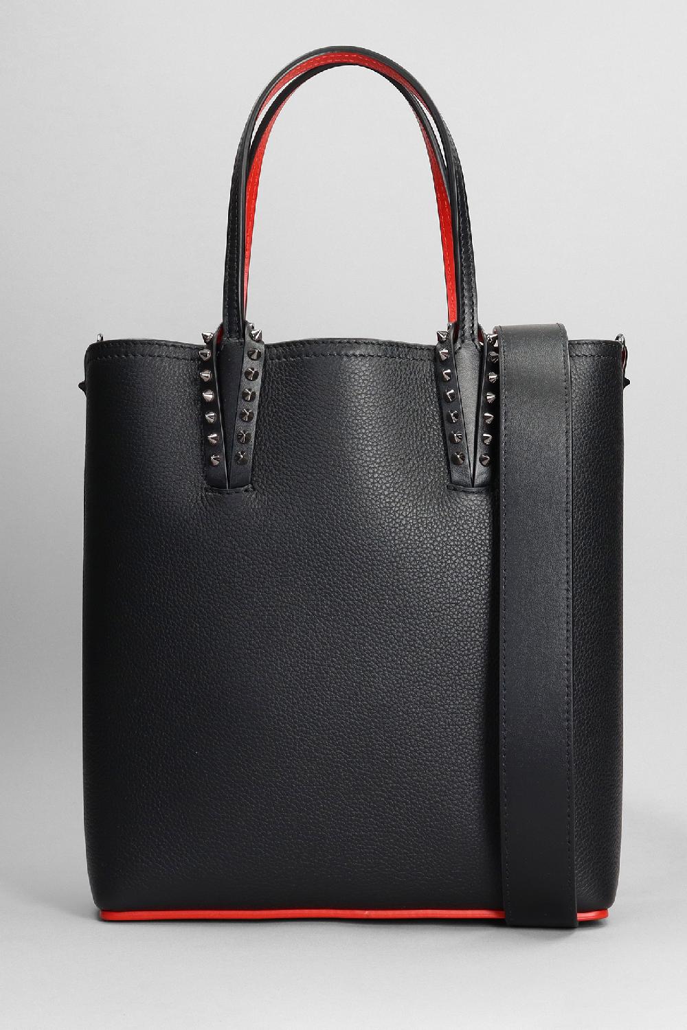 Deliberti Christian Louboutin Tote cabata in pelle nera cod. 337567 - Deliberti The Luxury Shopping