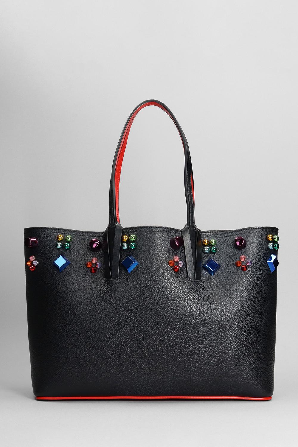 Deliberti Christian Louboutin Tote cabata in pelle nera cod. 346504 - Deliberti The Luxury Shopping