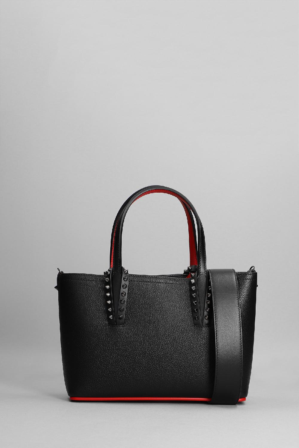 Deliberti Christian Louboutin Tote cabata mini in pelle nera cod. 313803 - Deliberti The Luxury Shopping