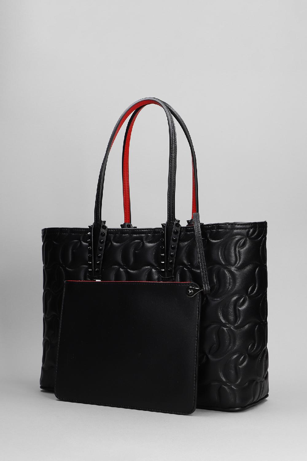 Deliberti Christian Louboutin Tote Cabata Small In Pelle Nera Cod. 392447 - Deliberti The Luxury Shopping