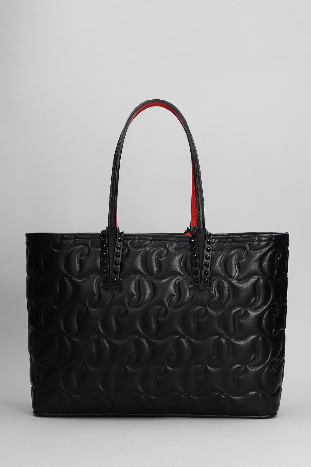 Deliberti Christian Louboutin Tote cabata small in pelle nera cod. 392447 - Deliberti The Luxury Shopping