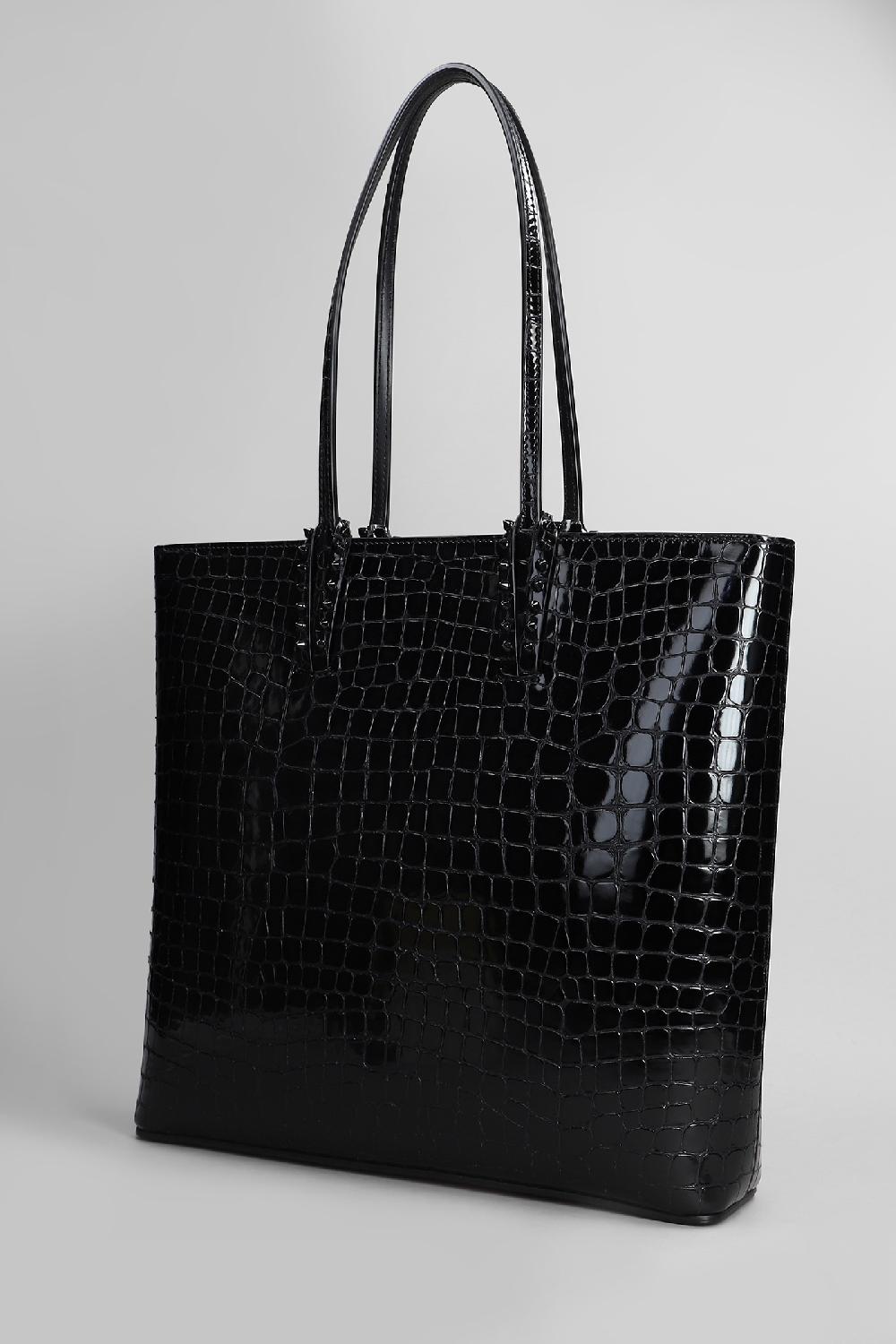 Deliberti Christian Louboutin Tote Cabata Zipped In Pelle Nera Cod. 409811 - Deliberti The Luxury Shopping