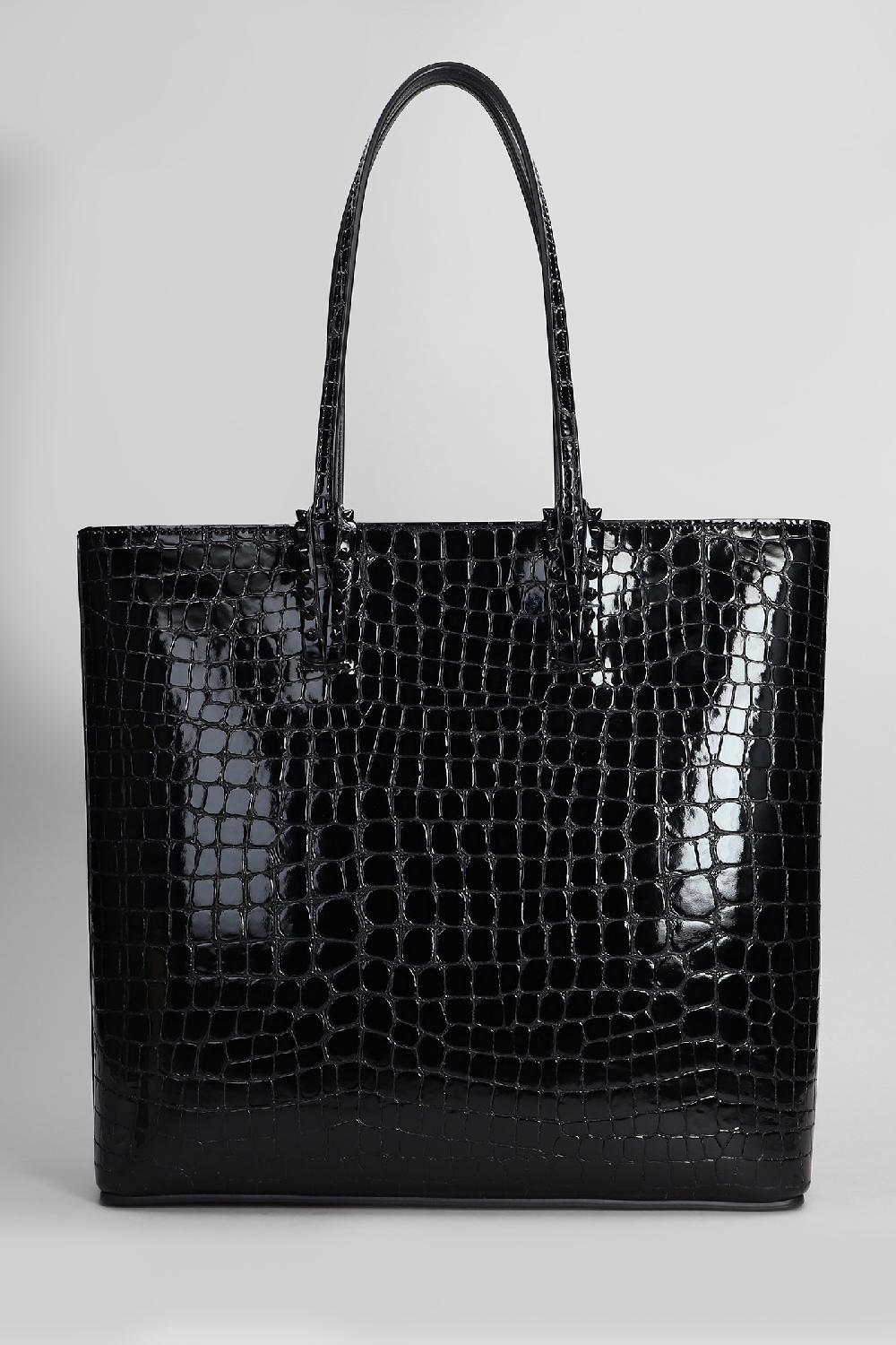 Deliberti Christian Louboutin Tote Cabata Zipped In Pelle Nera Cod. 409811 - Deliberti The Luxury Shopping