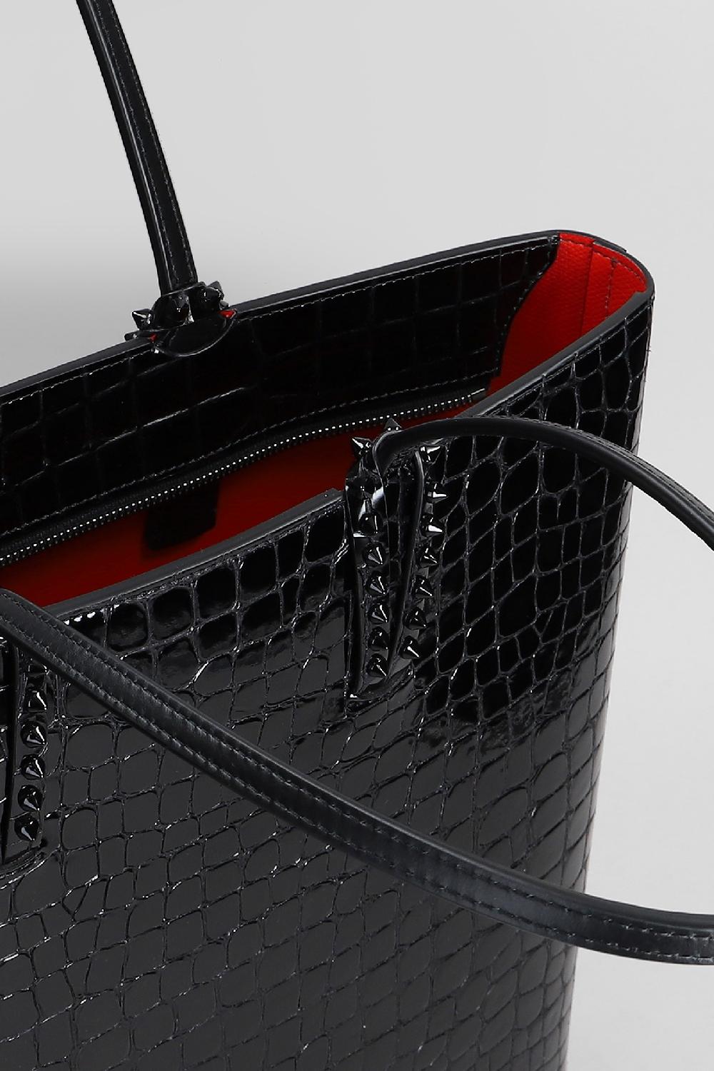 Deliberti Christian Louboutin Tote Cabata Zipped In Pelle Nera Cod. 409811 - Deliberti The Luxury Shopping