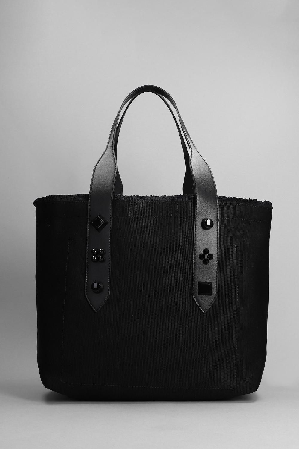 Deliberti Christian Louboutin Tote Frangibus In Cotone Nero Cod. 358445 - Deliberti The Luxury Shopping