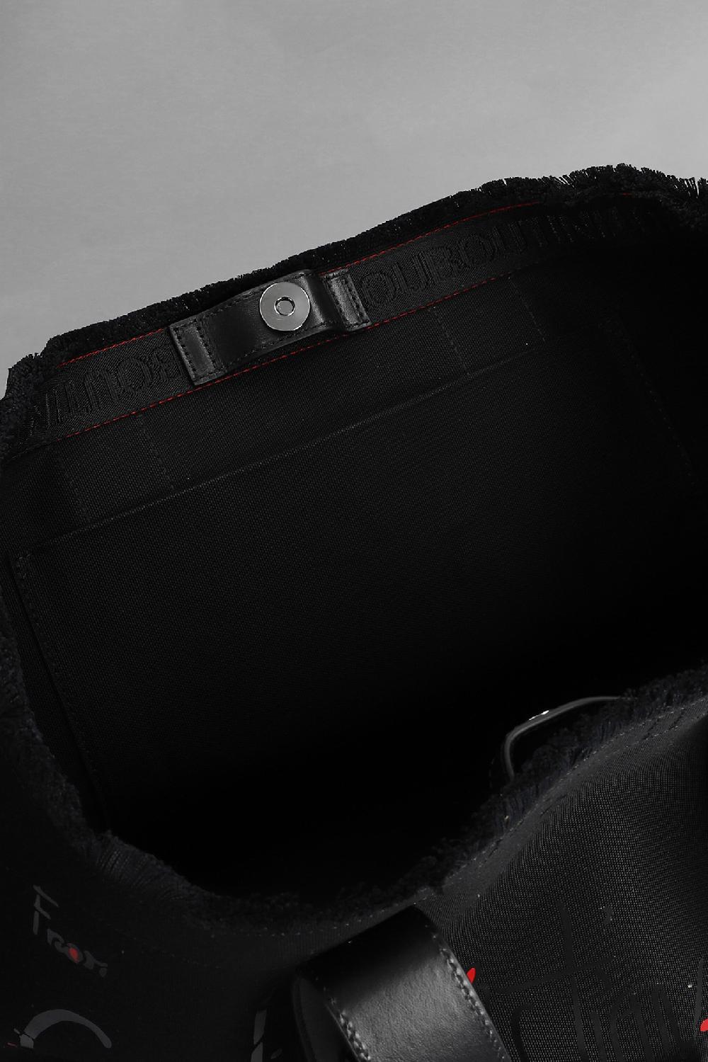 Deliberti Christian Louboutin Tote Frangibus In Cotone Nero Cod. 358445 - Deliberti The Luxury Shopping