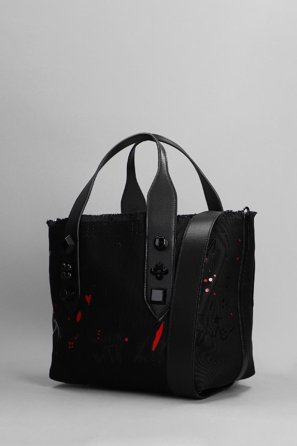 Deliberti Christian Louboutin Tote Frangibus In Cotone Nero Cod. 358446 - Deliberti The Luxury Shopping